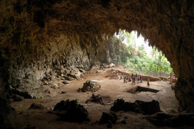 Grotte de Liang Bua, Florès, Indonésie