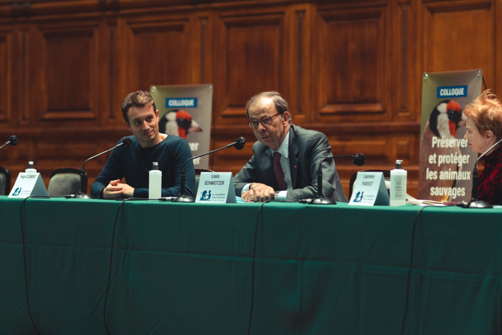 De gauche à droite: Hugo Clément, Louis Schweitzer, Laurence Parisot.